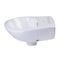 Alfi Brand ALFI brand AB106 White Small Porcelain Wall Mount Basin W/ Overflow AB106 - alternate 3